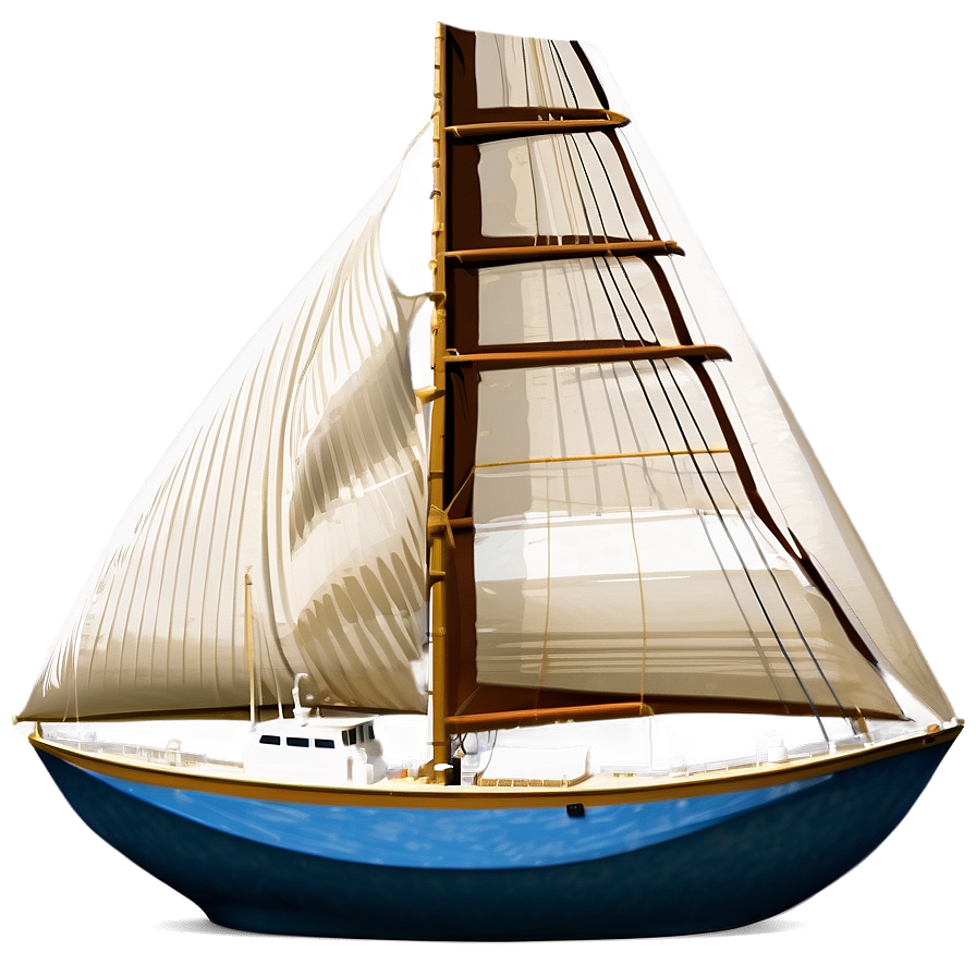 Yacht Under Full Sail Png Vbg PNG