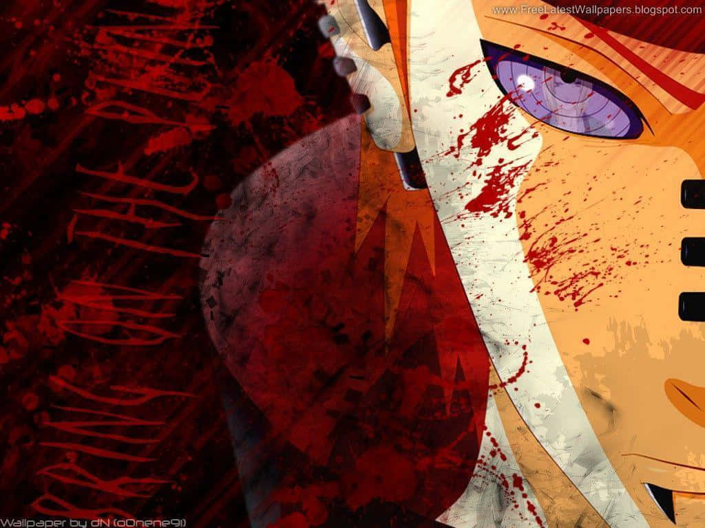 Yahiko With Red Grunge Stains Wallpaper