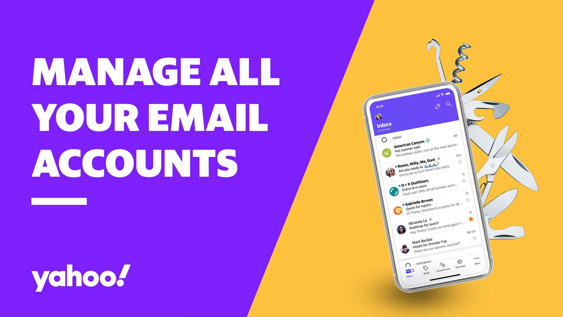 Yahoo Mail Manage Your Accounts Wallpaper