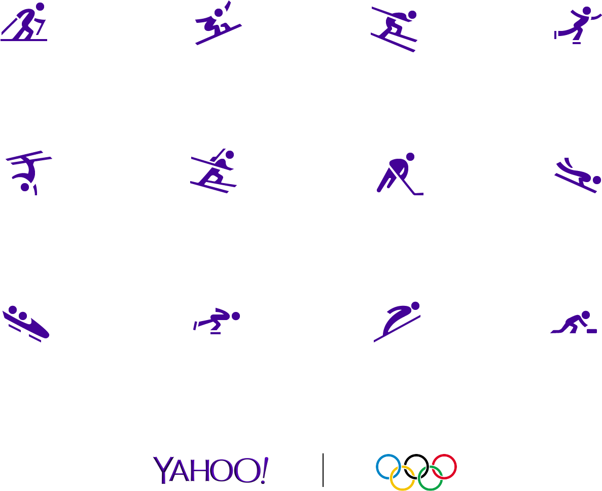 Yahoo Olympic Skiing Pictograms PNG