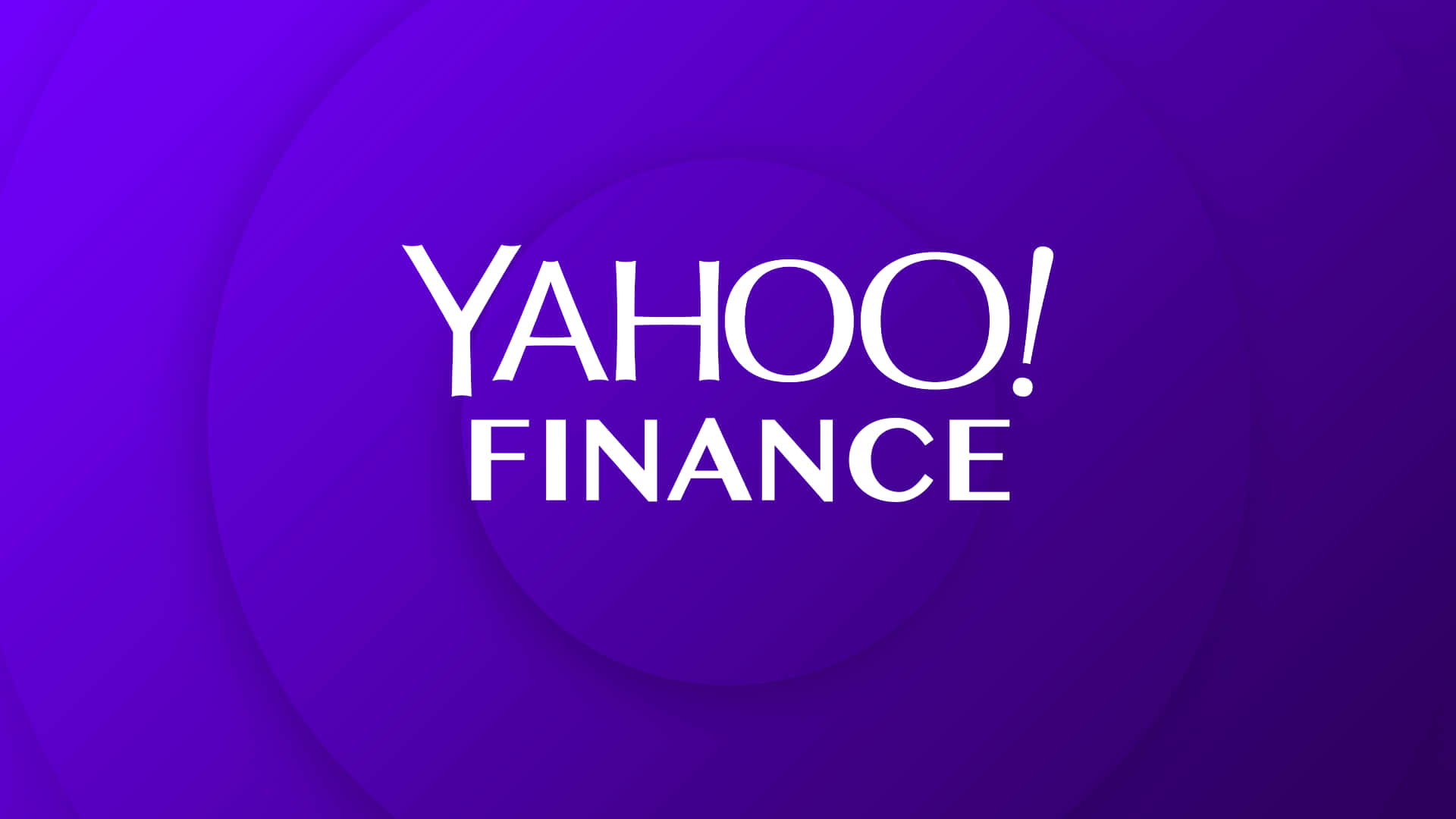 Yahoofinance-logotyp På En Lila Bakgrund