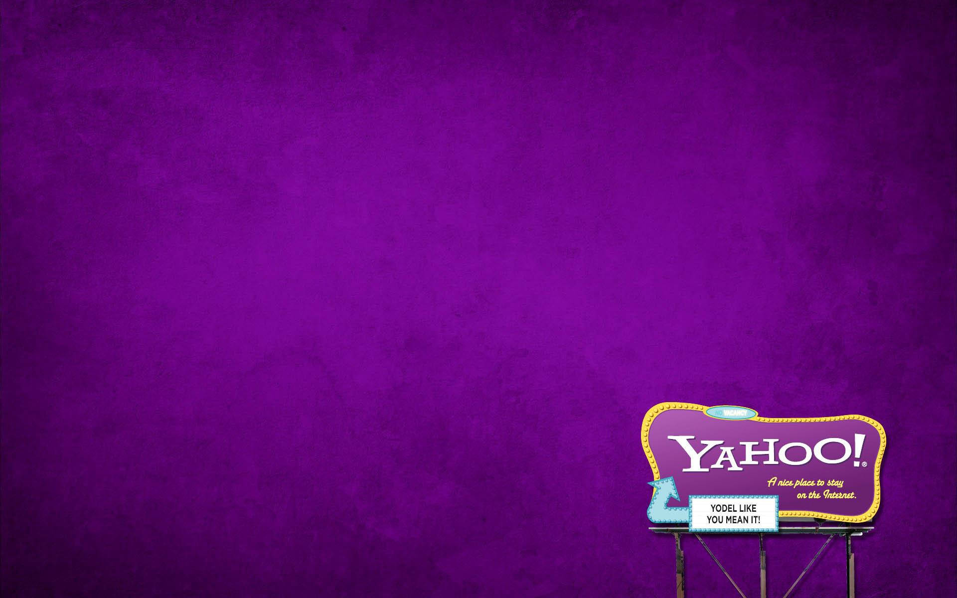 Yahoo Purple Sign Wallpaper