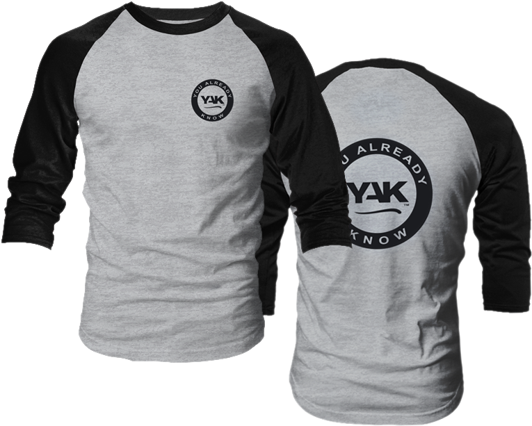 Yak Branded Baseball Tee Shirt PNG