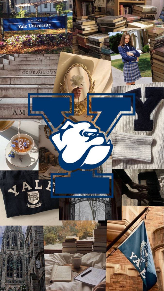 Yale University And Bulldogs Collage Wallpaper
