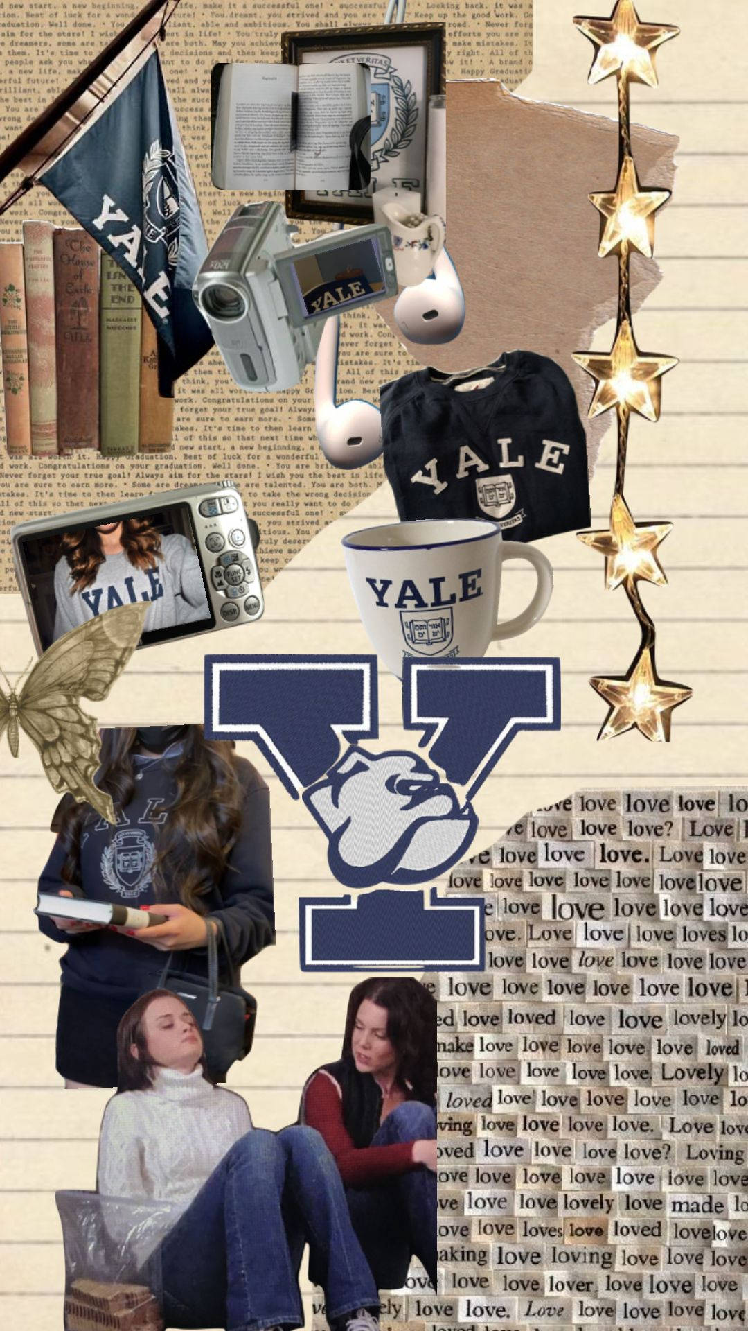 Yale University Freshie Collage Wallpaper