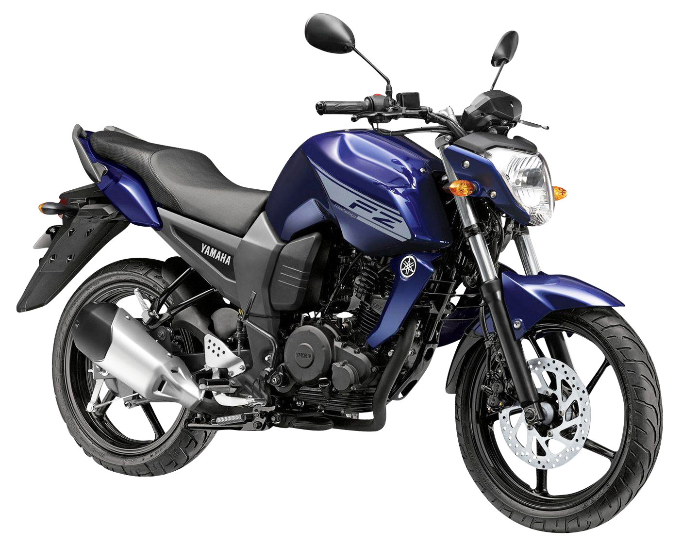 Yamaha Blue Motorcycle Profile View PNG