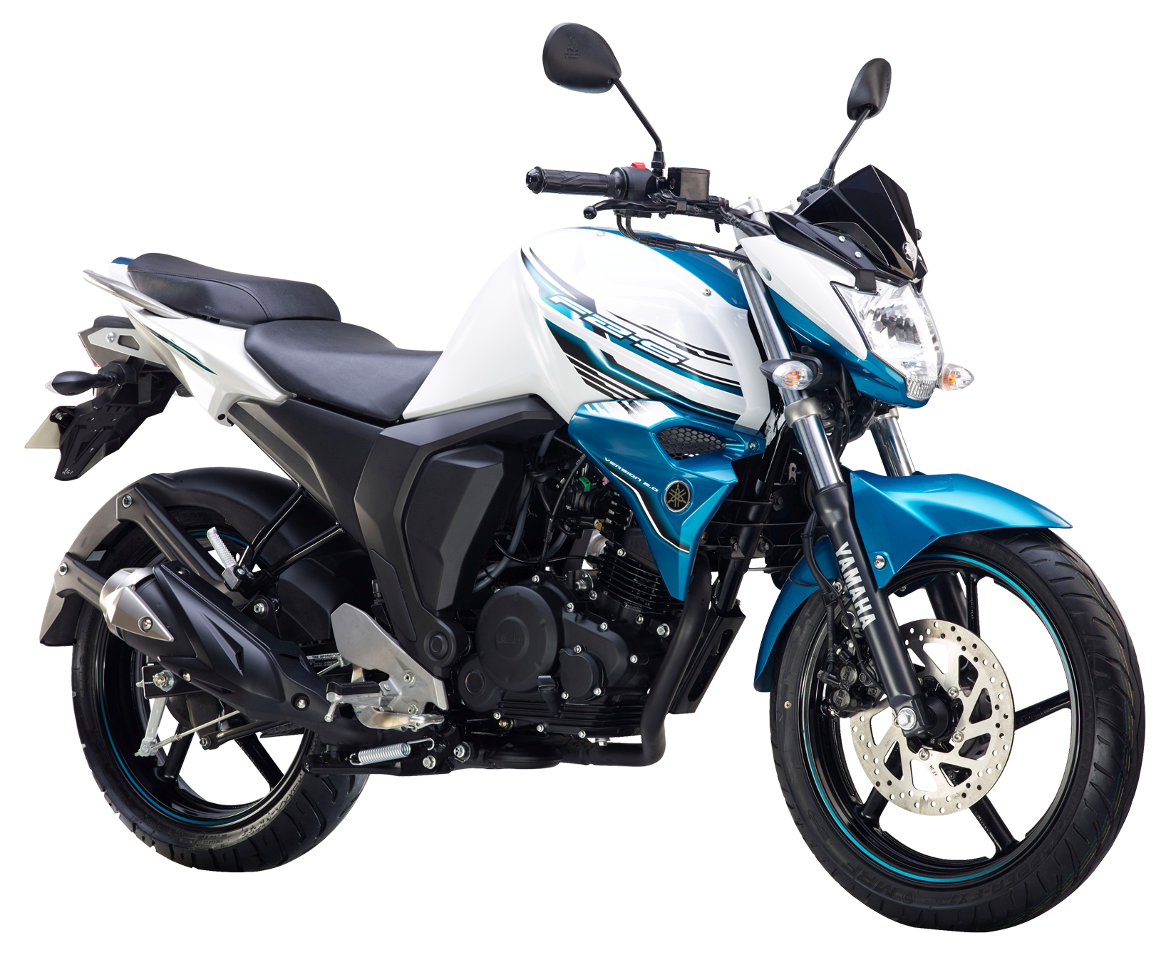 Yamaha Blueand White Motorcycle PNG