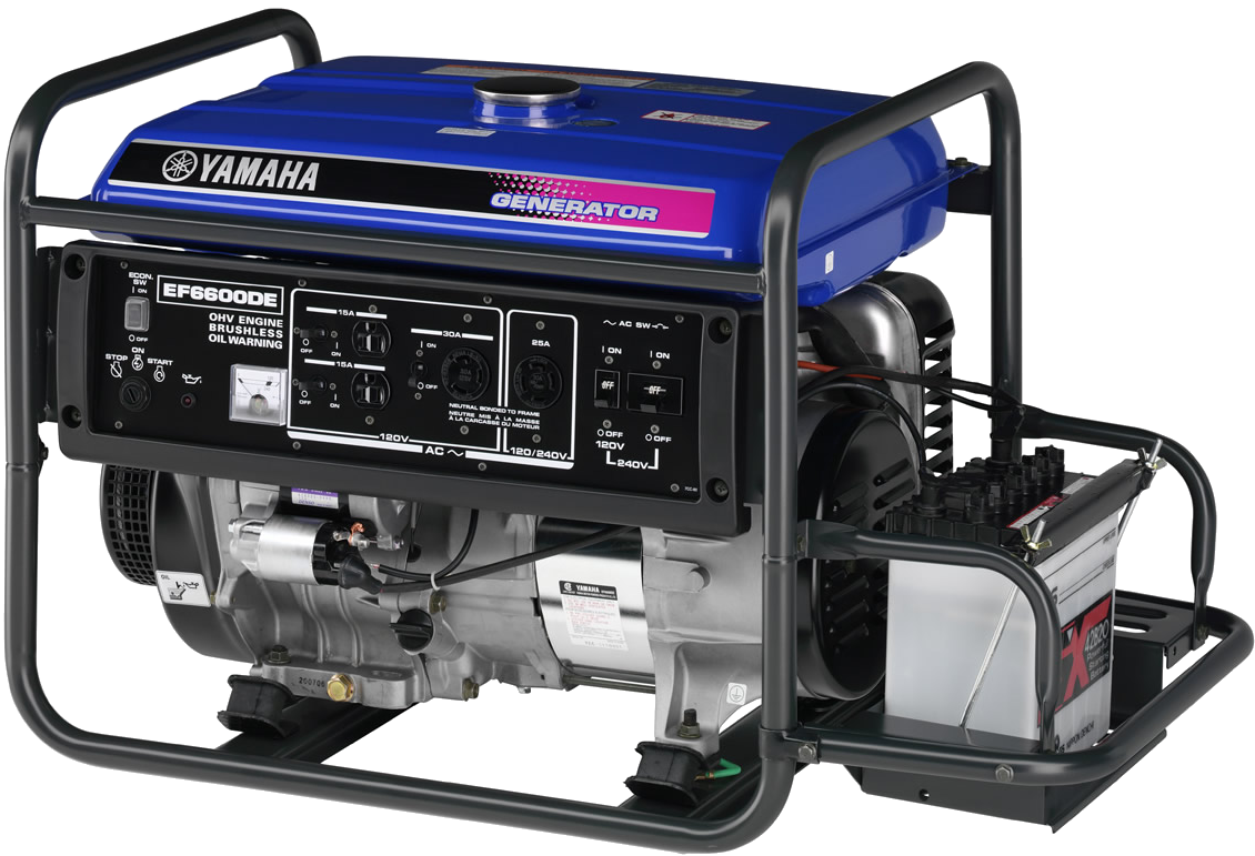 Yamaha E F6600 D E Portable Generator PNG