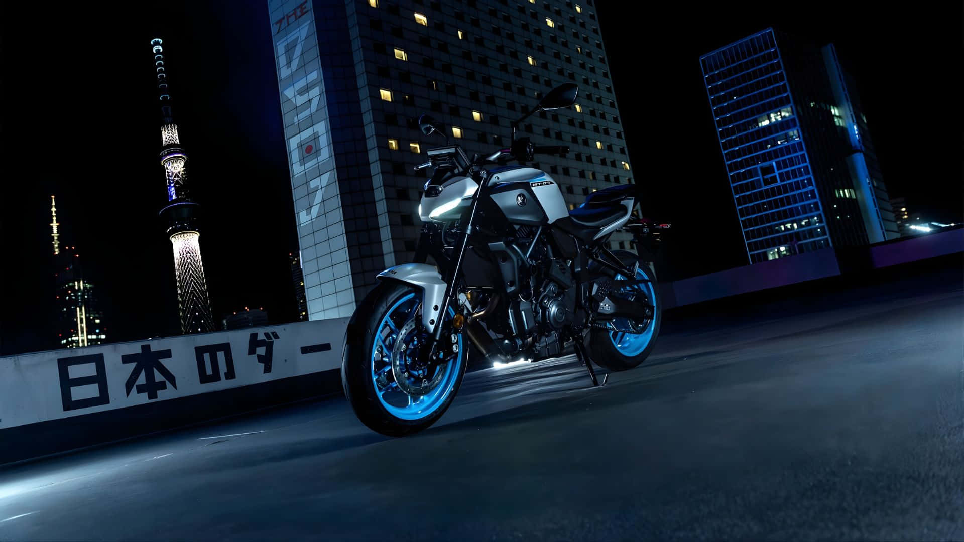 Yamaha Mt 07 Paseo Nocturno Fondo de pantalla