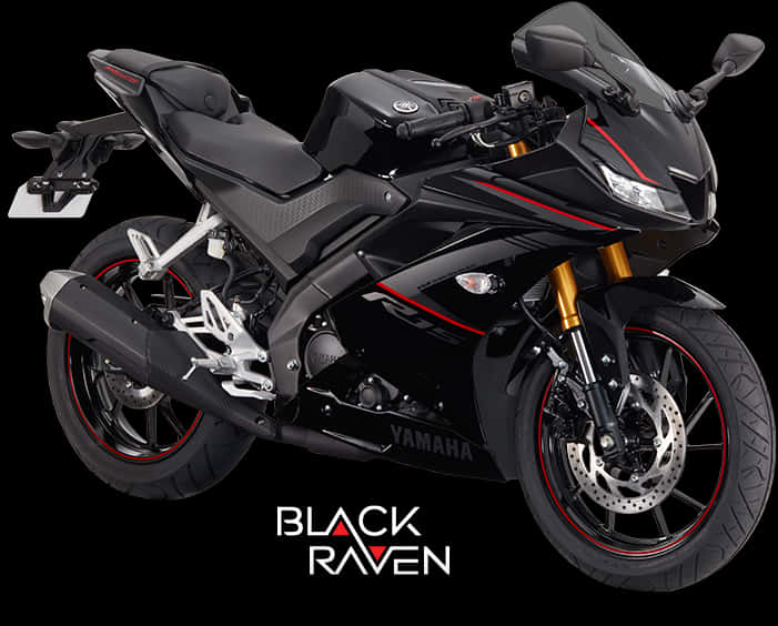 Yamaha R15 Black Raven Edition PNG