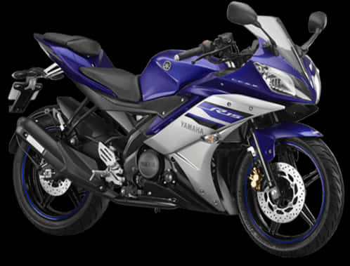 Yamaha R15 Blue Motorcycle PNG