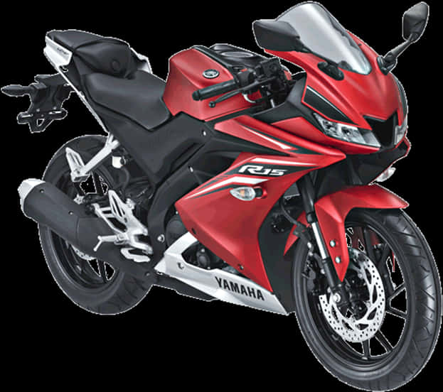 Yamaha R15 Red Sportbike PNG