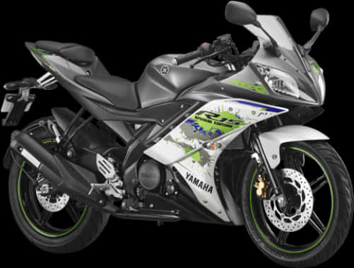 Yamaha R15 Sportbike Profile View PNG