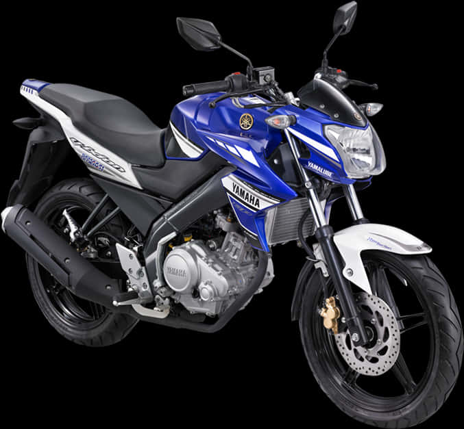 Yamaha Sport Motorcycle Blue PNG