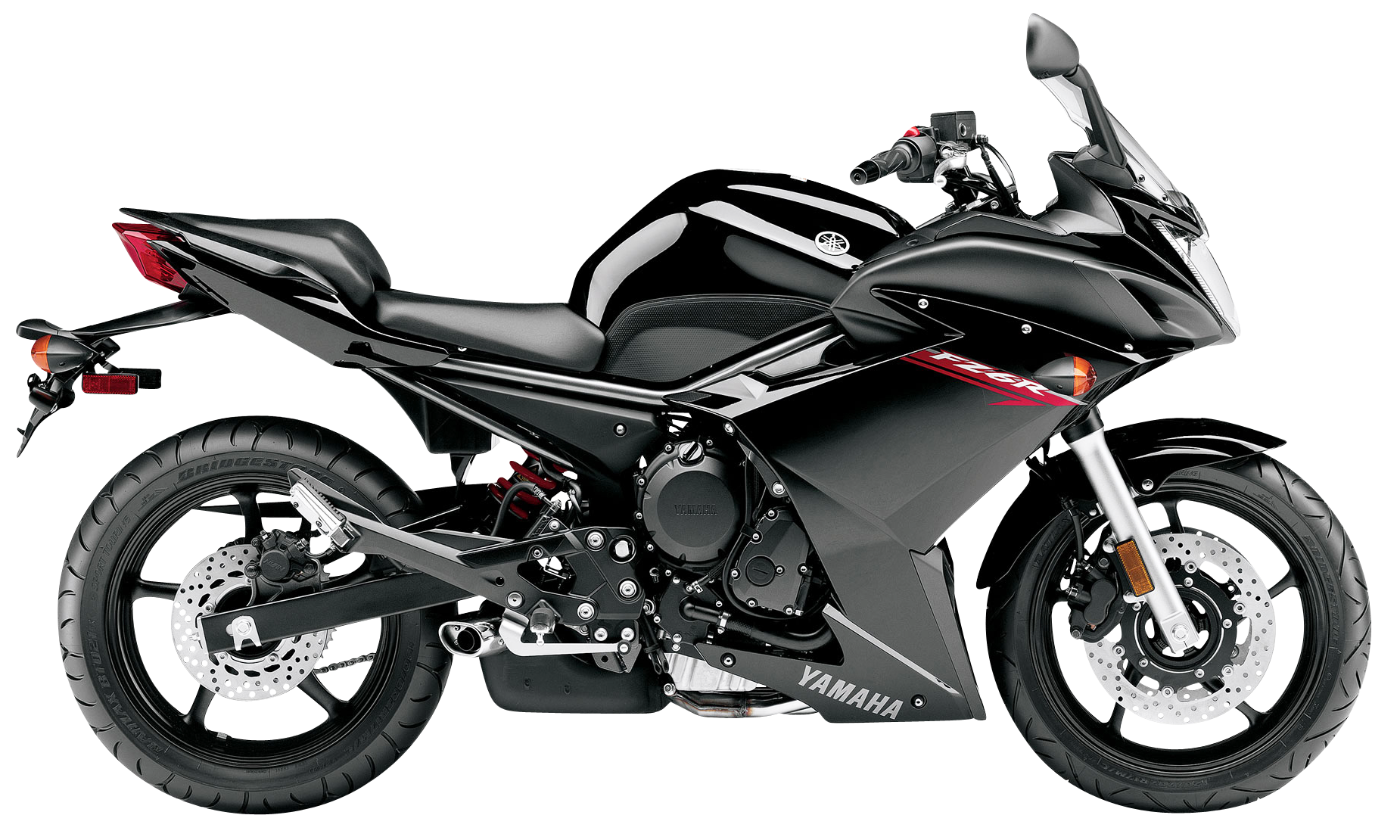 Yamaha Sport Motorcycle Profile View PNG