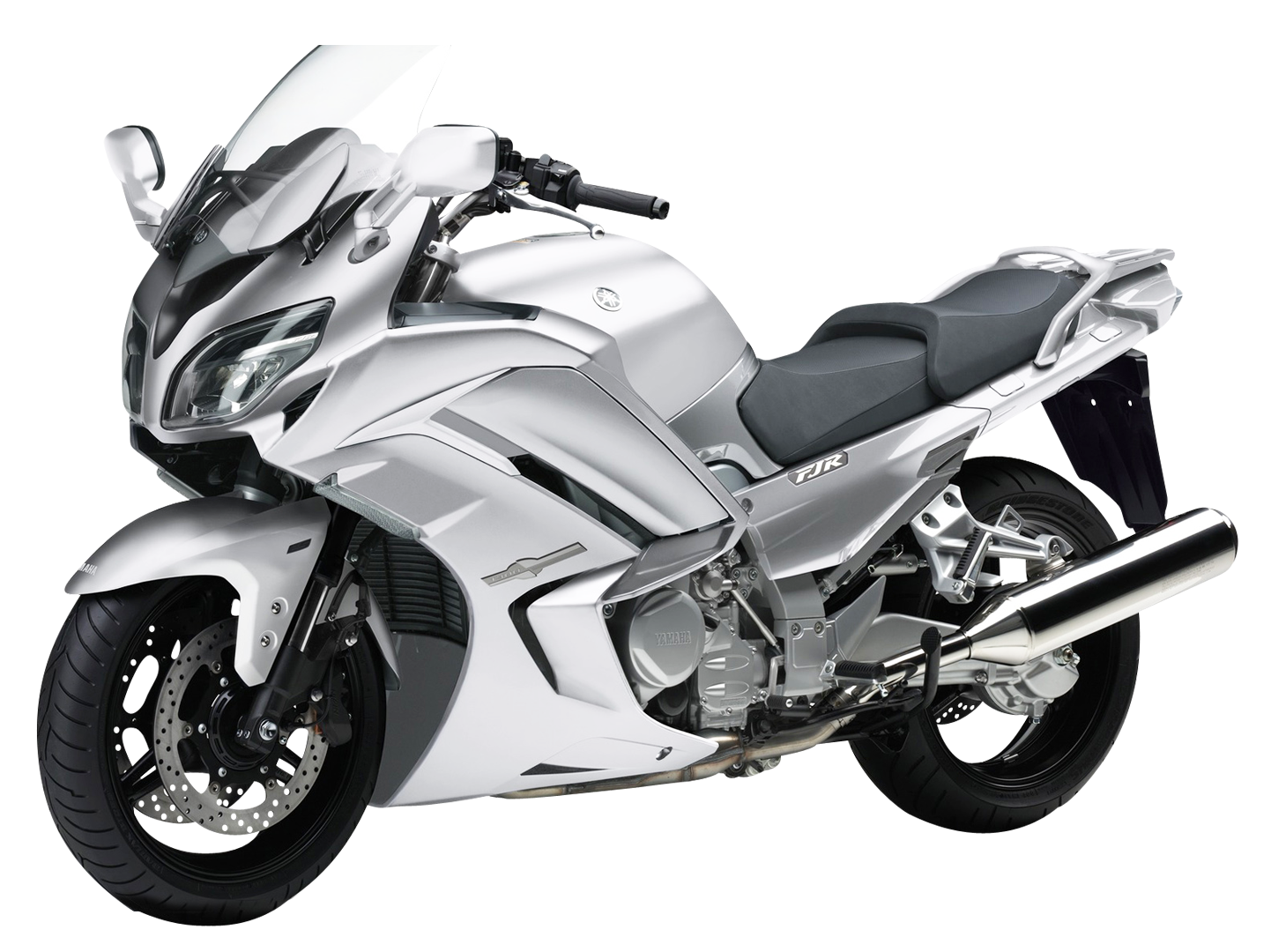 Yamaha Sport Touring Motorcycle Silver PNG
