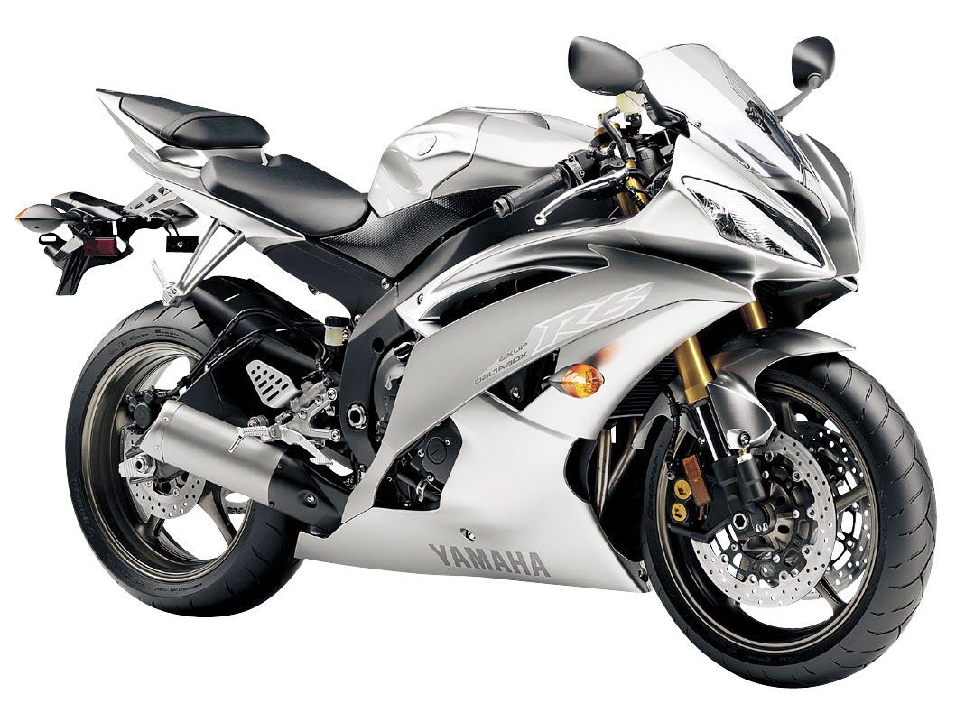 Yamaha Sportbike Silver Model PNG