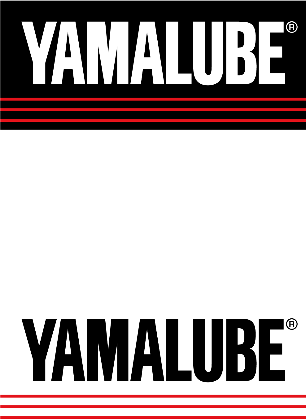 Yamalube Logo Vertical Design PNG