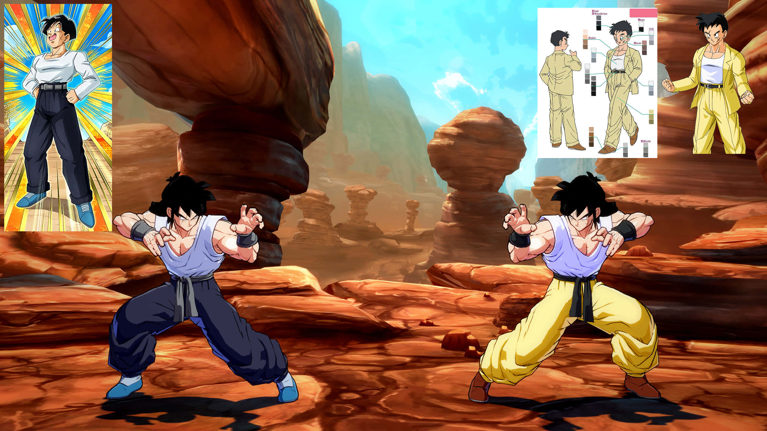"Bringing the heat with Yamcha!" Wallpaper