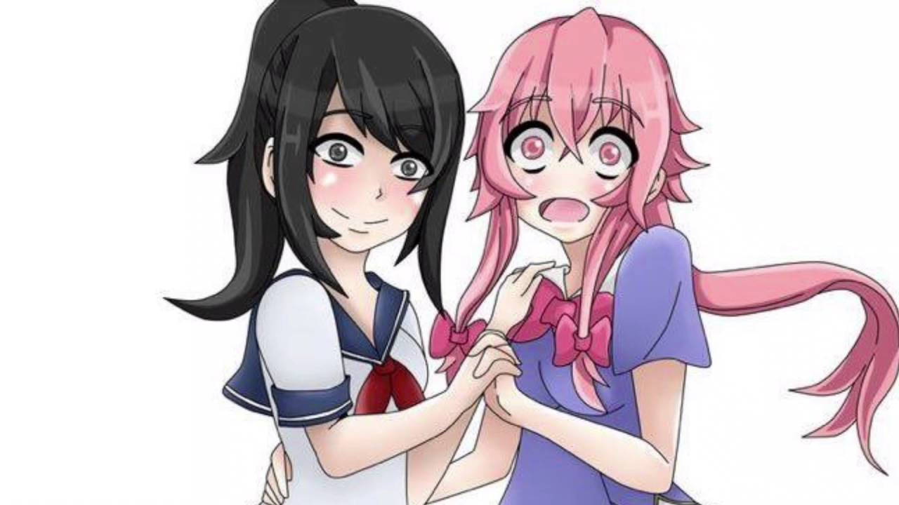 Scarica lo sfondo del Yandere Simulator E Future Diary Crossover |  Wallpapers.com