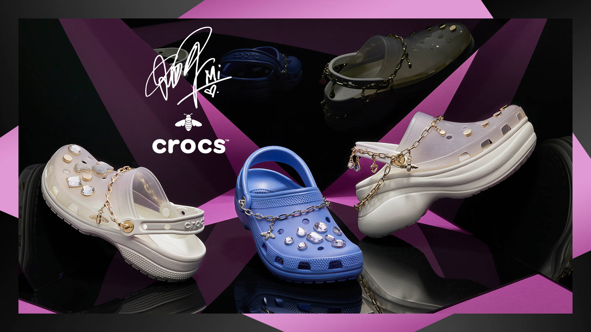 "Fashion-forward Comfort with Yang Mi in Crocs" Wallpaper