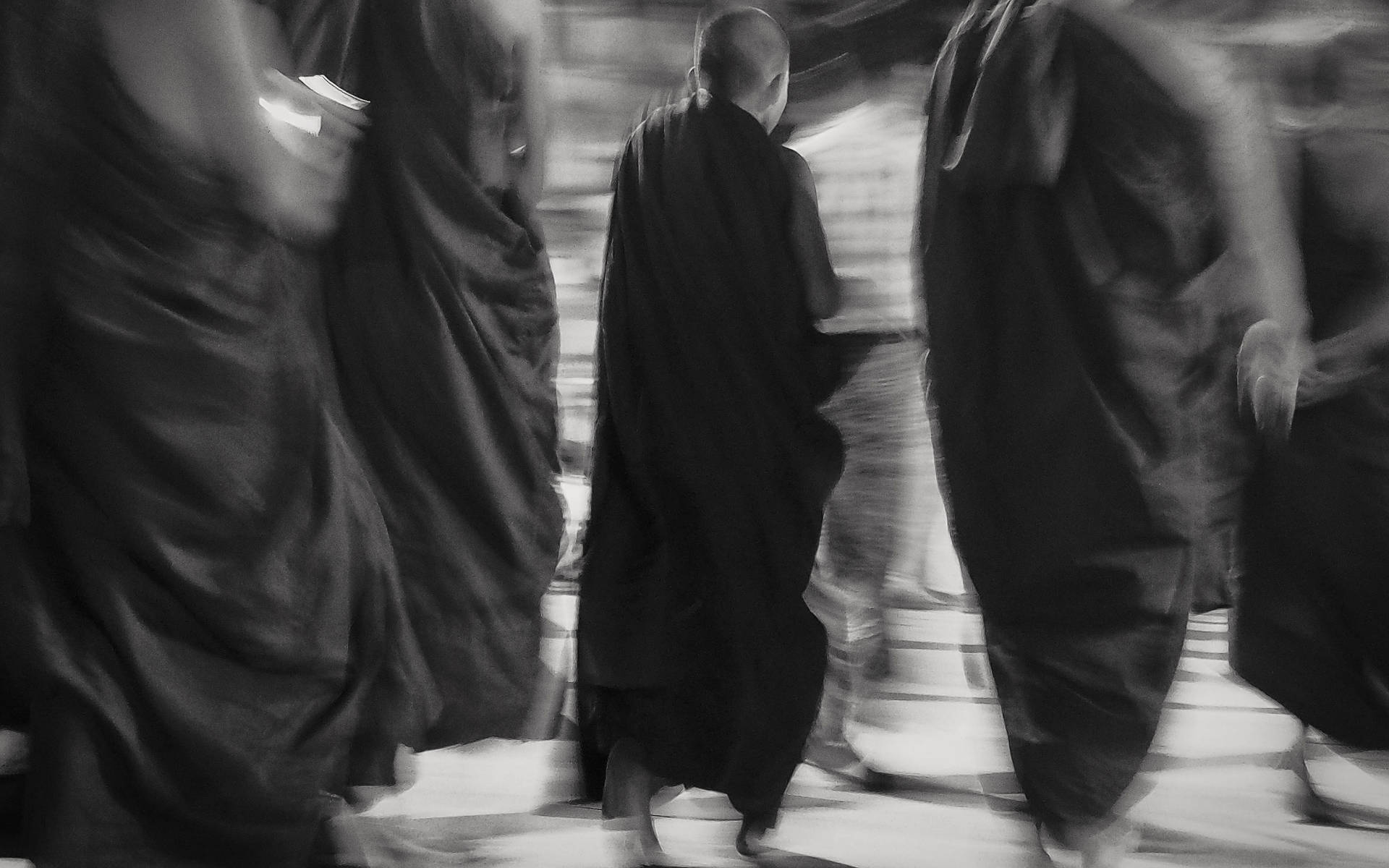 Cidadedos Monges De Yangon Papel de Parede