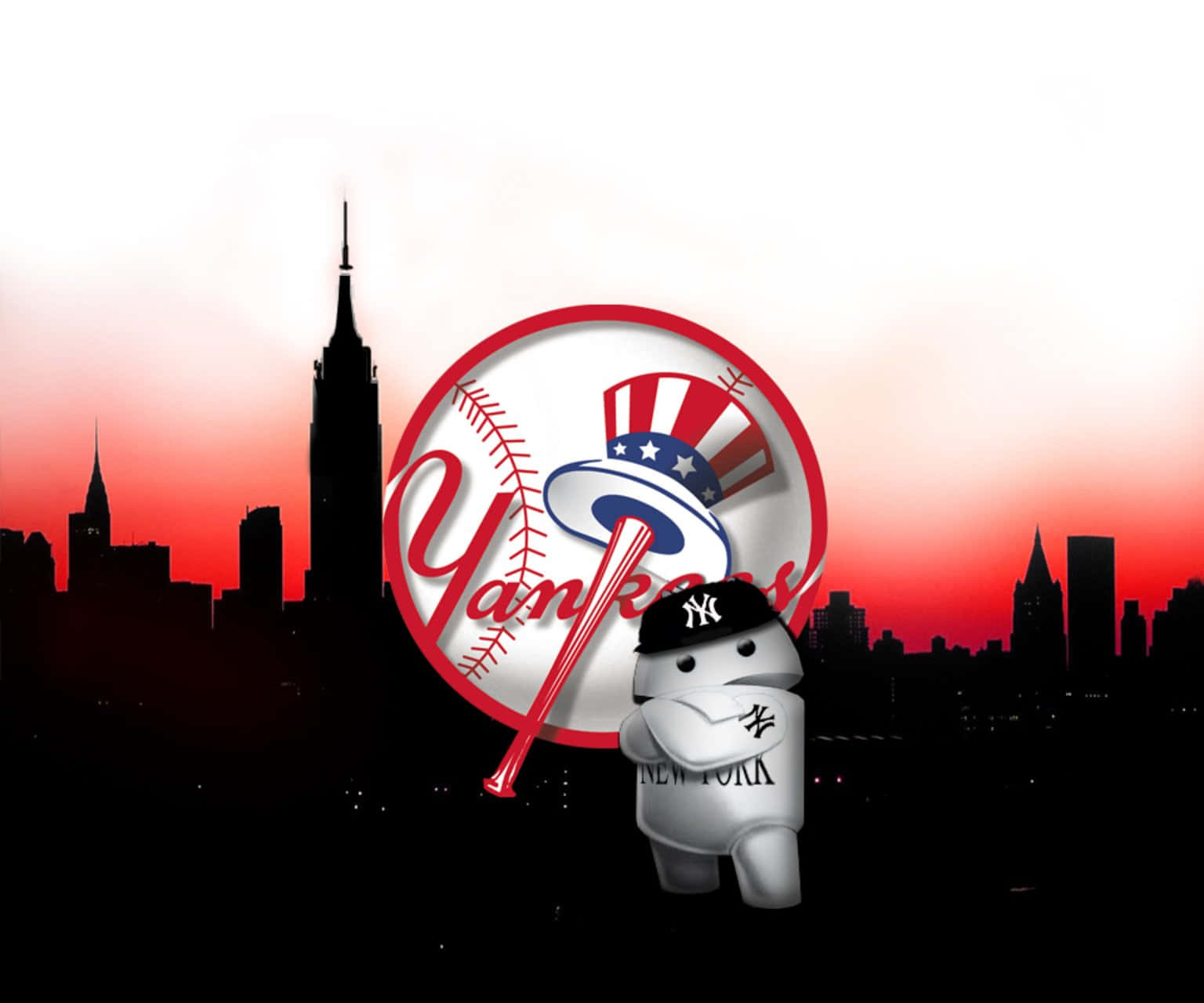 Download New York Yankees Logo Grunge Art Wallpaper