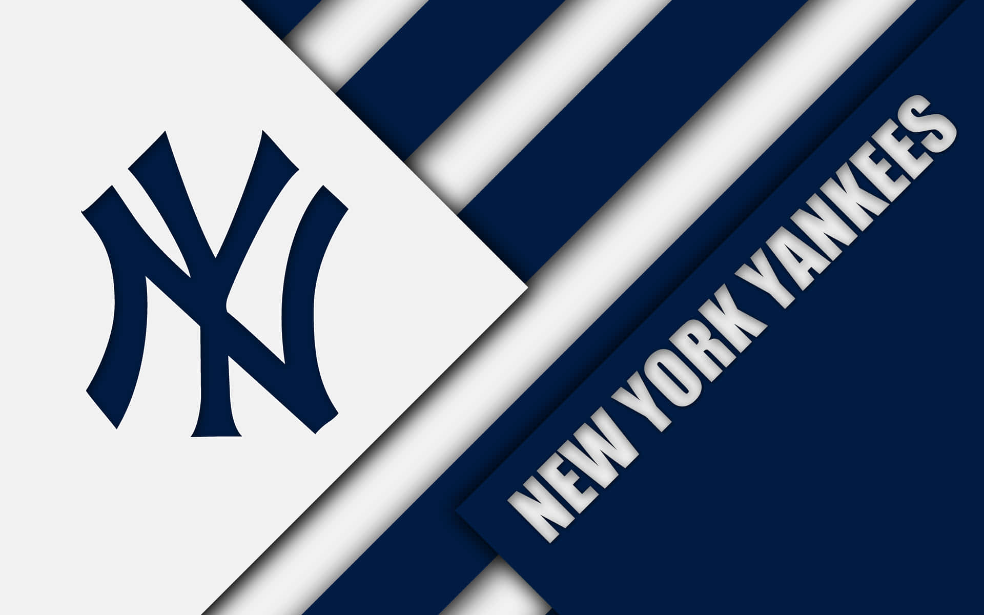 A stunning New York Yankees wallpaper featuring the team's iconic logo