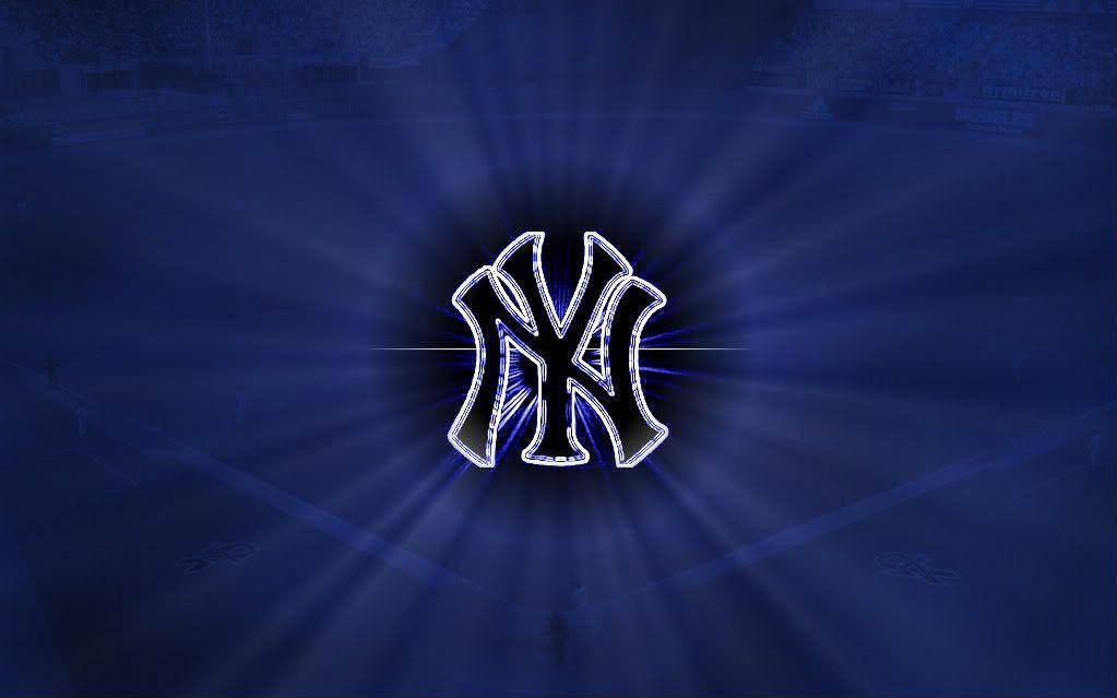 Yankeesleuchtendes Augenlogo Wallpaper