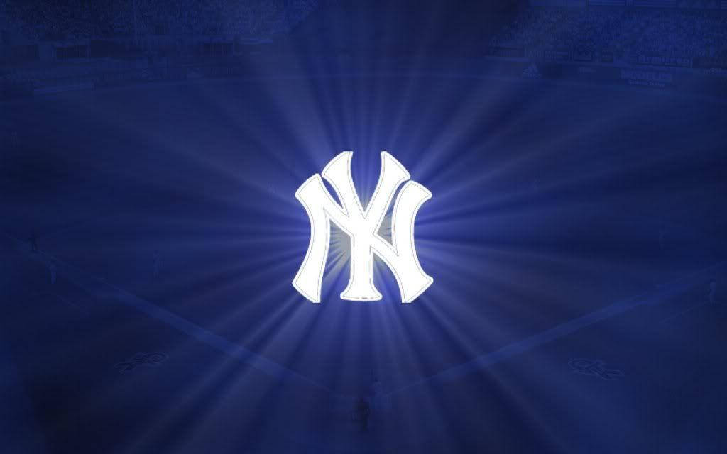 Logobrillante De Los Yankees De Nueva York. Fondo de pantalla