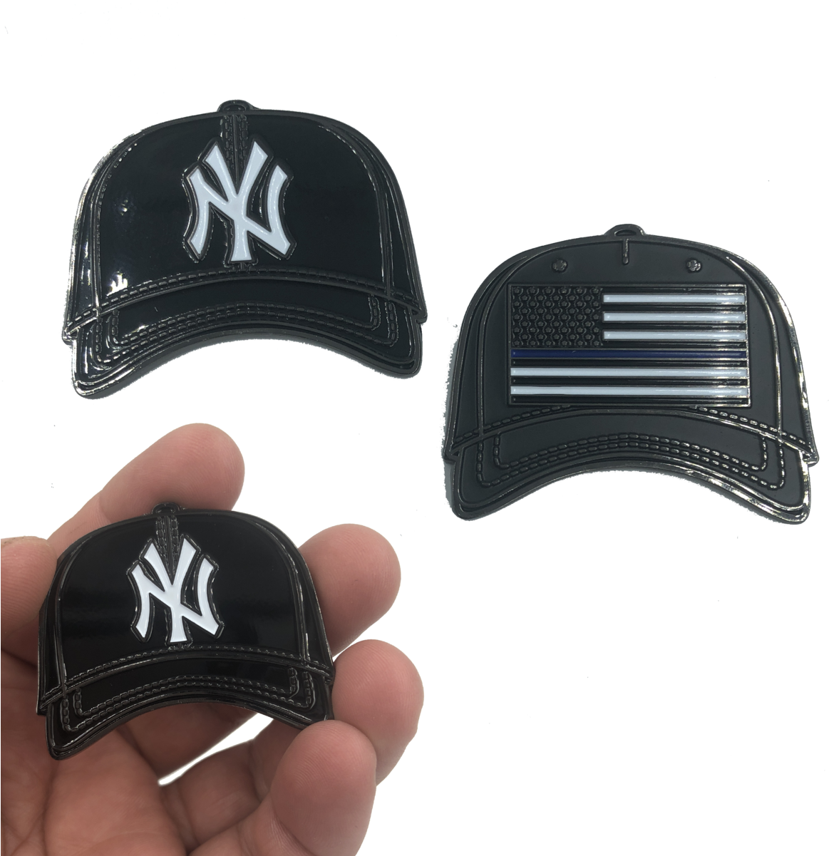 Yankees Hat Pins Collection PNG
