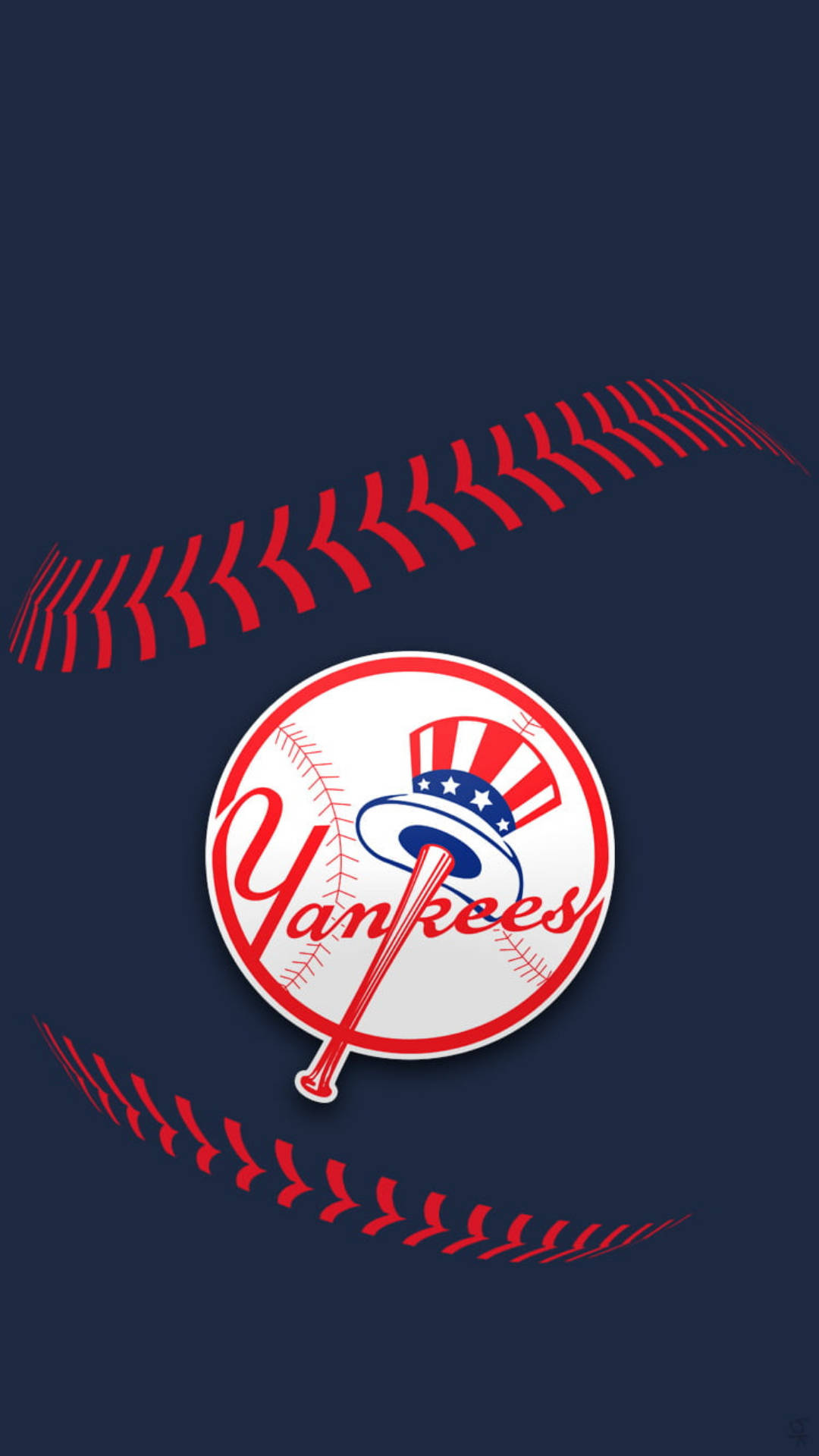 Yankeessfondo Per Iphone Di Baseball. Sfondo