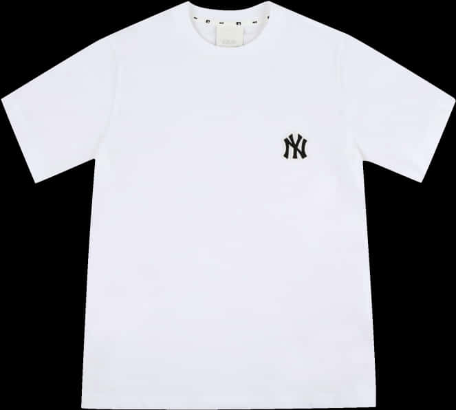 Yankees Logo White T Shirt PNG