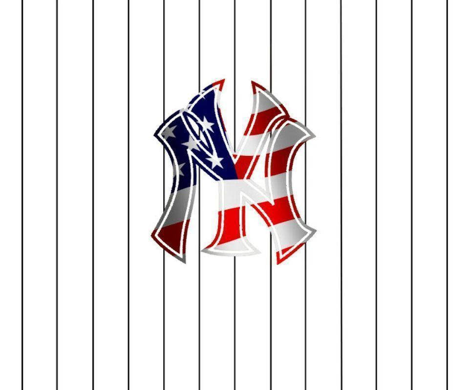 Yankees Ny American Flag Background