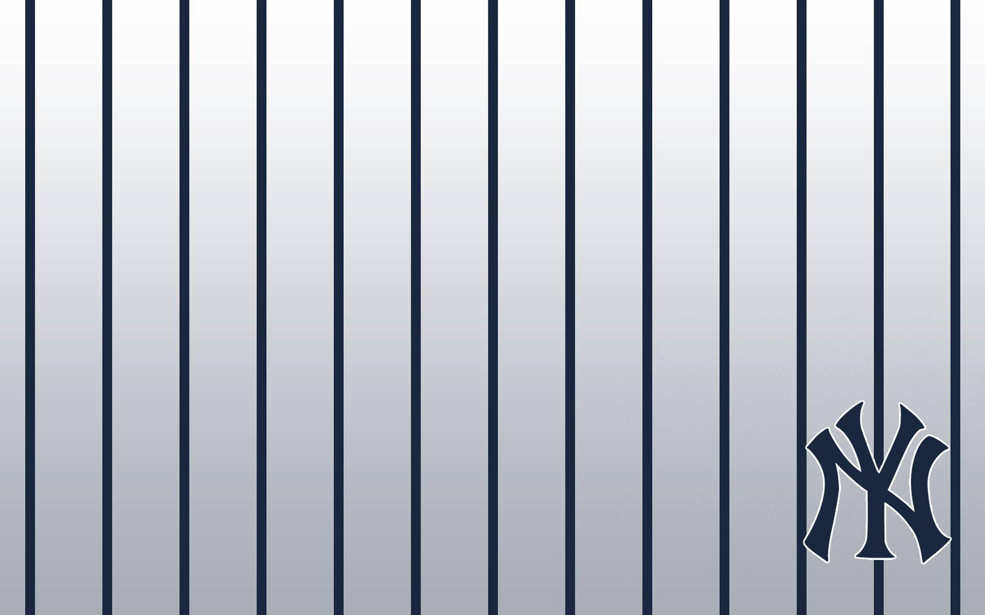 Yankees Pinstripes Background NY Logo Wallpaper