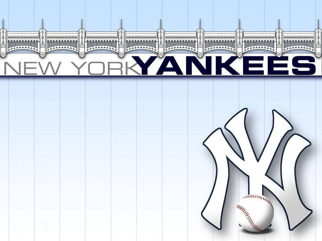 Logotipotemático Do Estádio Yankees Papel de Parede