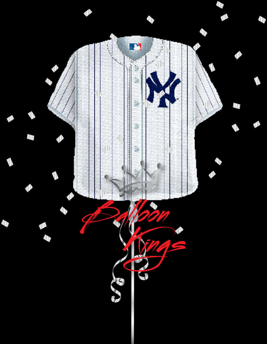 Yankees Uniform Balloon Art PNG