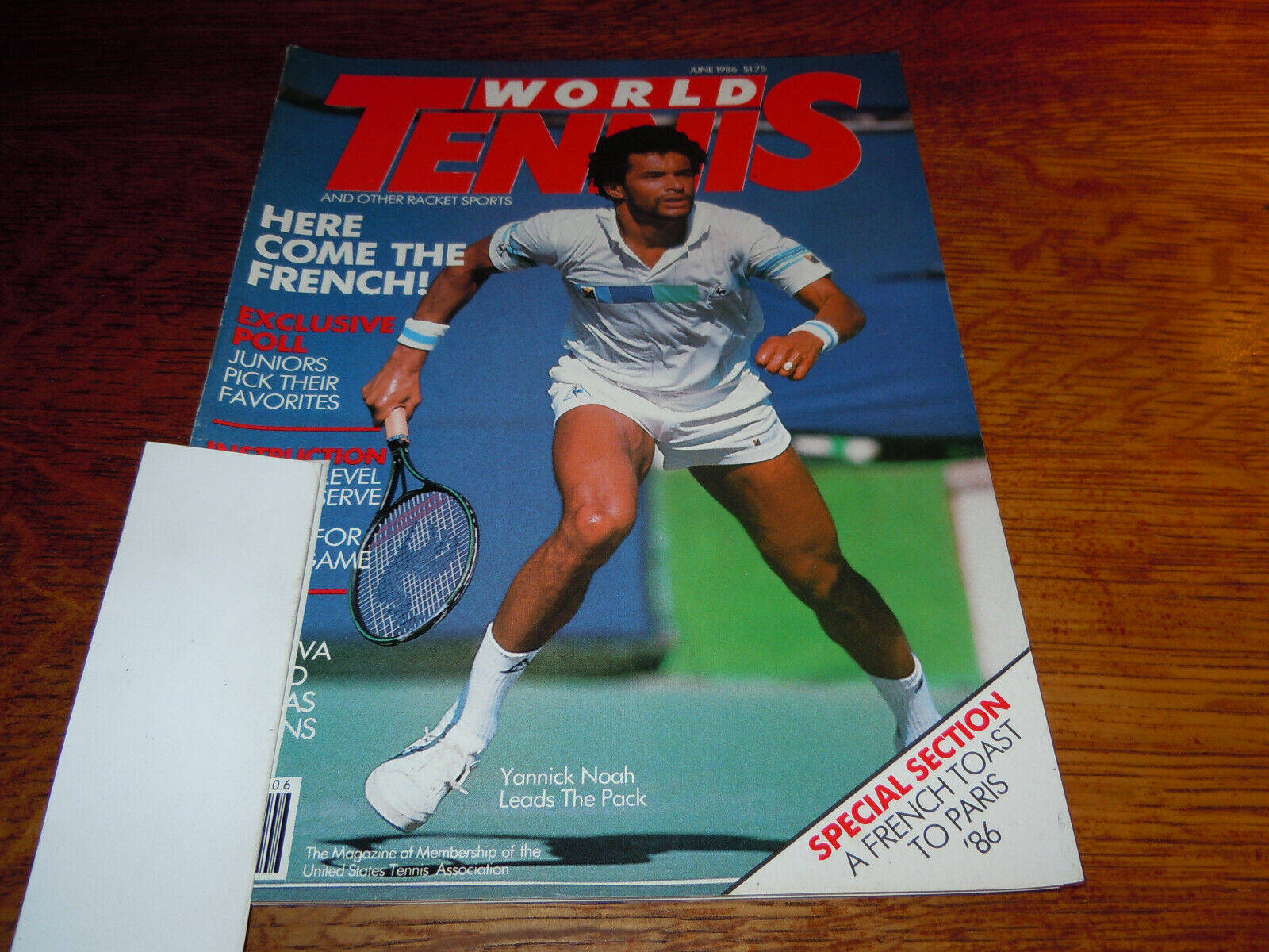 Yannick Noah World's Tennis Magazine Wallpaper