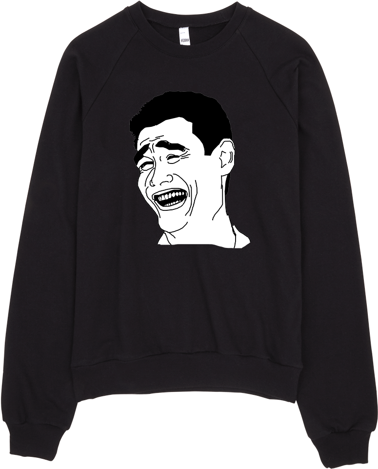 Yao Ming Face Meme Sweatshirt PNG