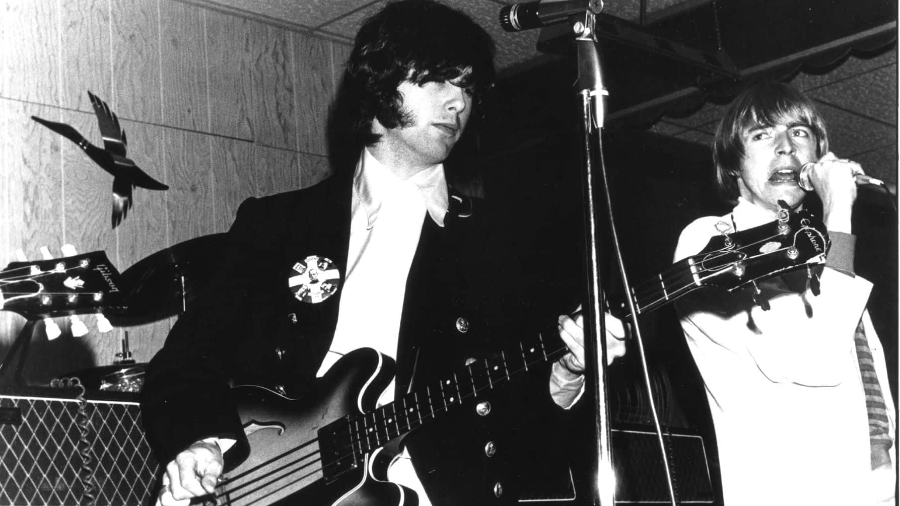 Yardbirds Jimmy Page og Keith Relf Spiral Wallpaper