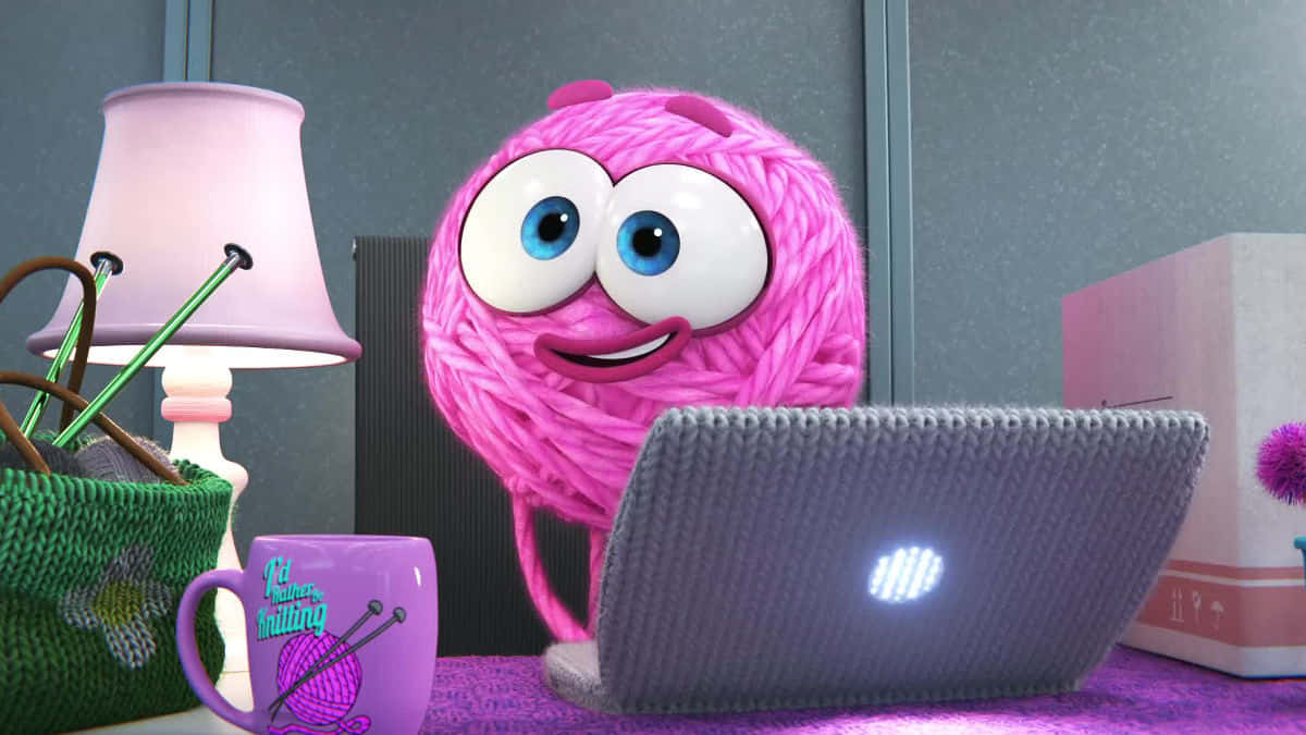 Yarn Character Using Laptop Wallpaper