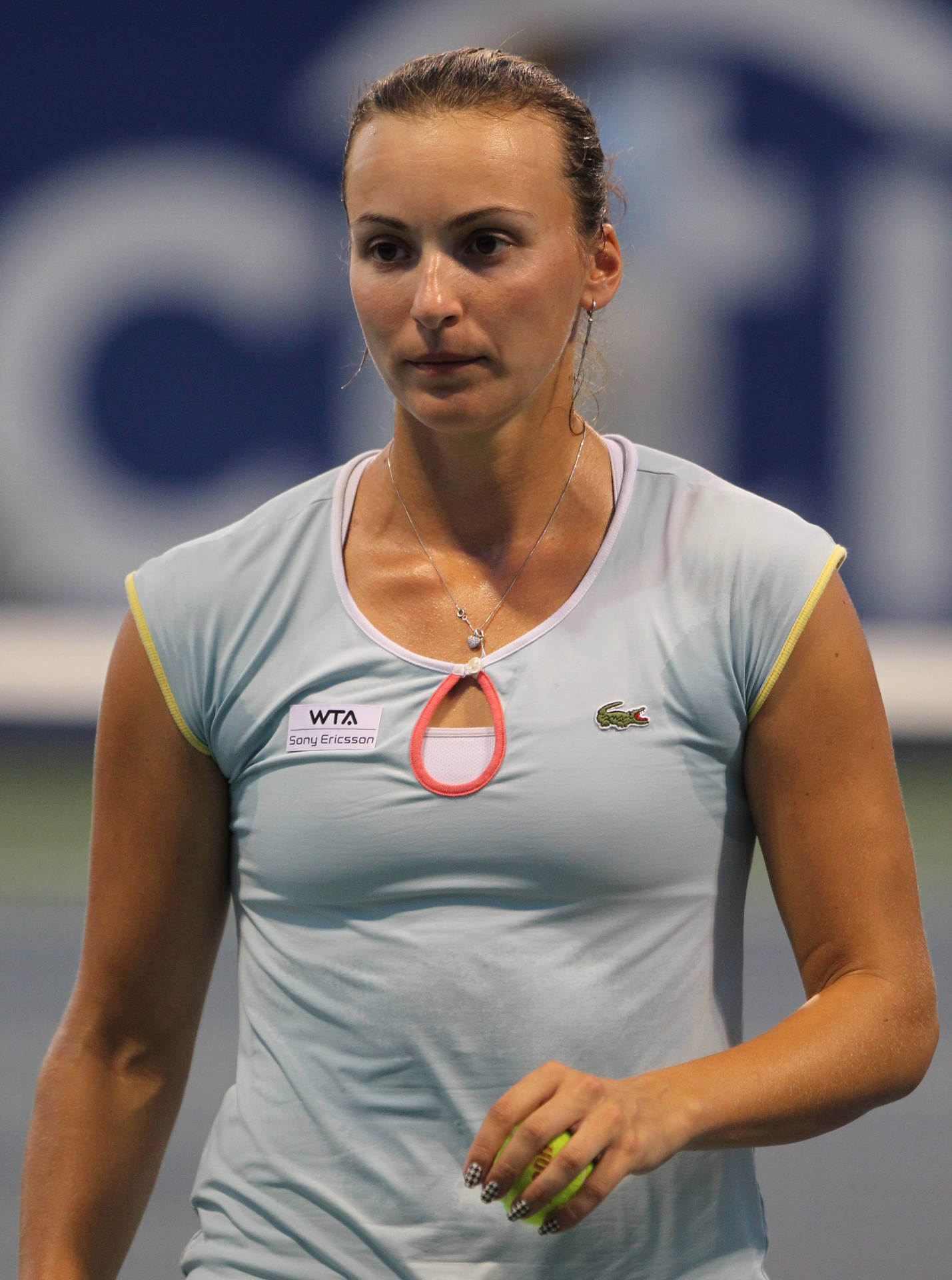 Yaroslava Shvedova With The Ball Wallpaper