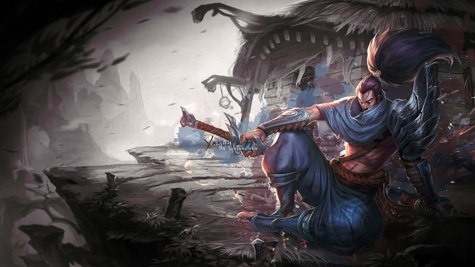 Storm nature with Yasuo Wallpaper