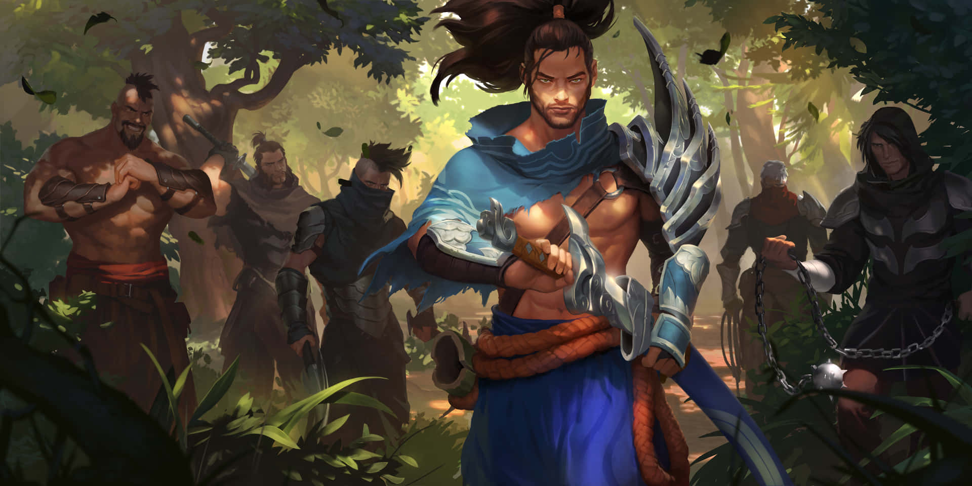 Summon the wind with Yasuo, League of Legends champion Wallpaper