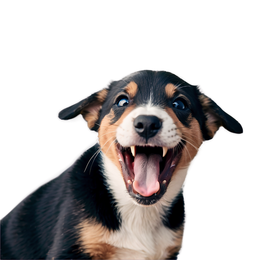 Yawning Puppy Png 05062024 PNG