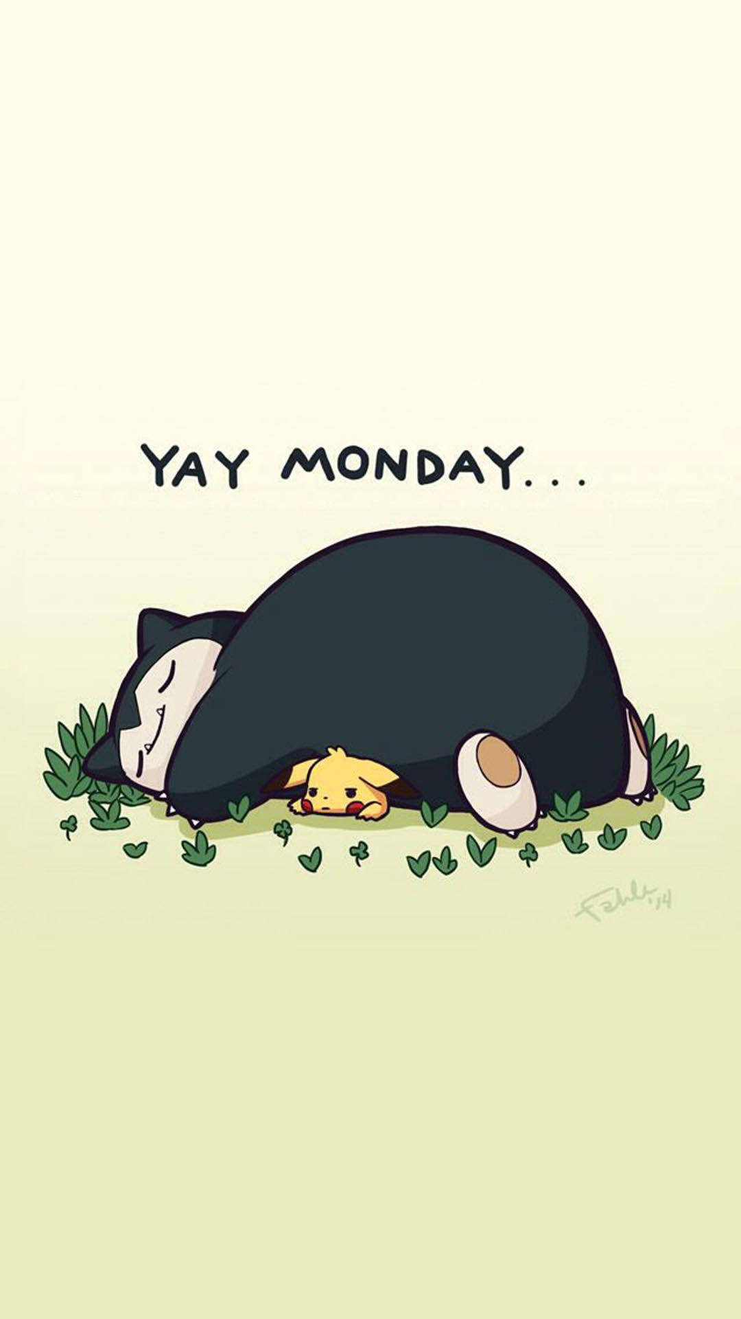 Snorlax: So Ready for Monday Wallpaper