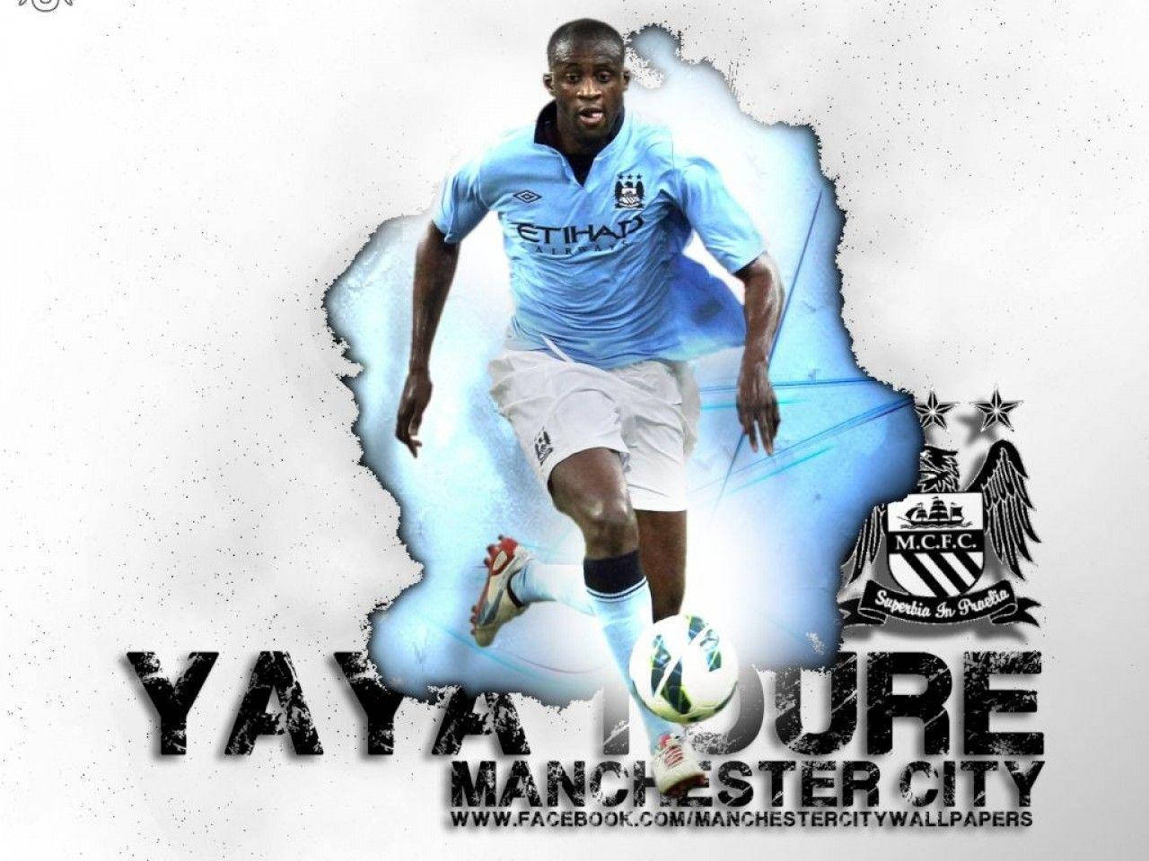 Yaya Toure From Manchester City Fc Background