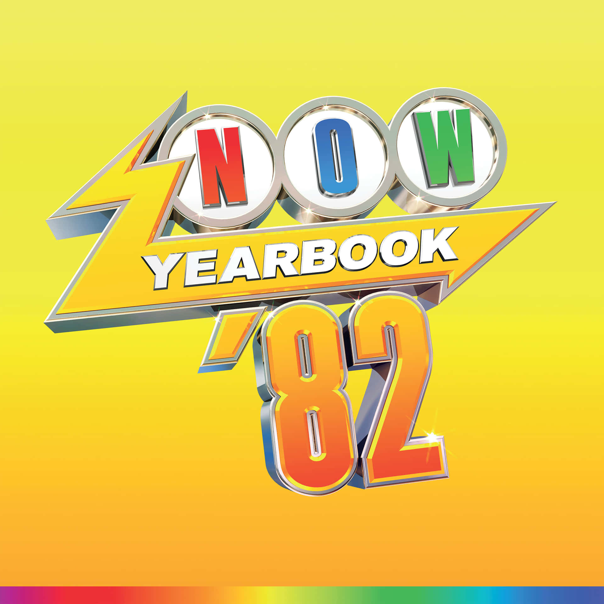 now yearbook 82 - a yellow and blue background