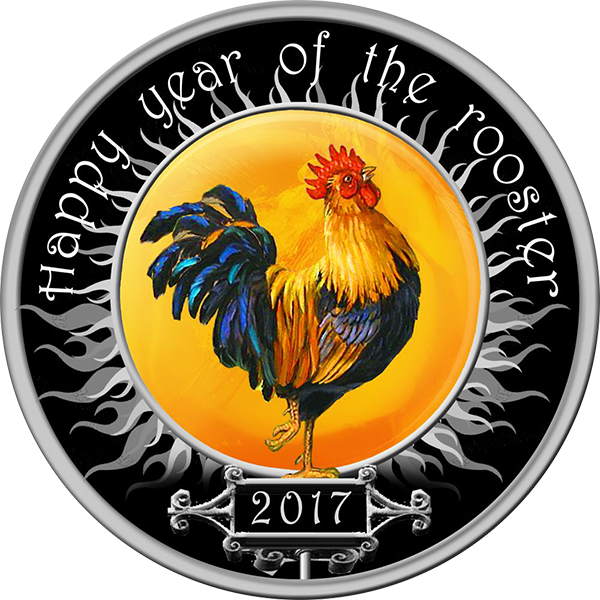 Yearofthe Rooster2017 Celebration Coin PNG