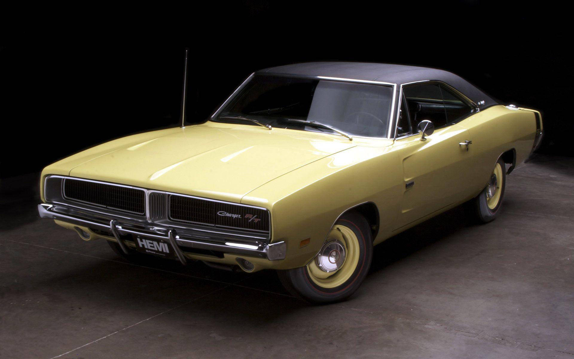 Yellow 1969 Dodge Charger
